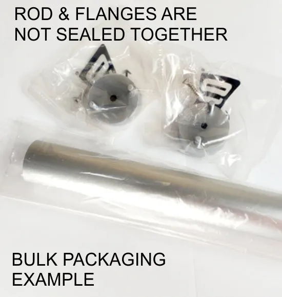 18 Inch Satin Nickel Round 1 5/16 Rod kit