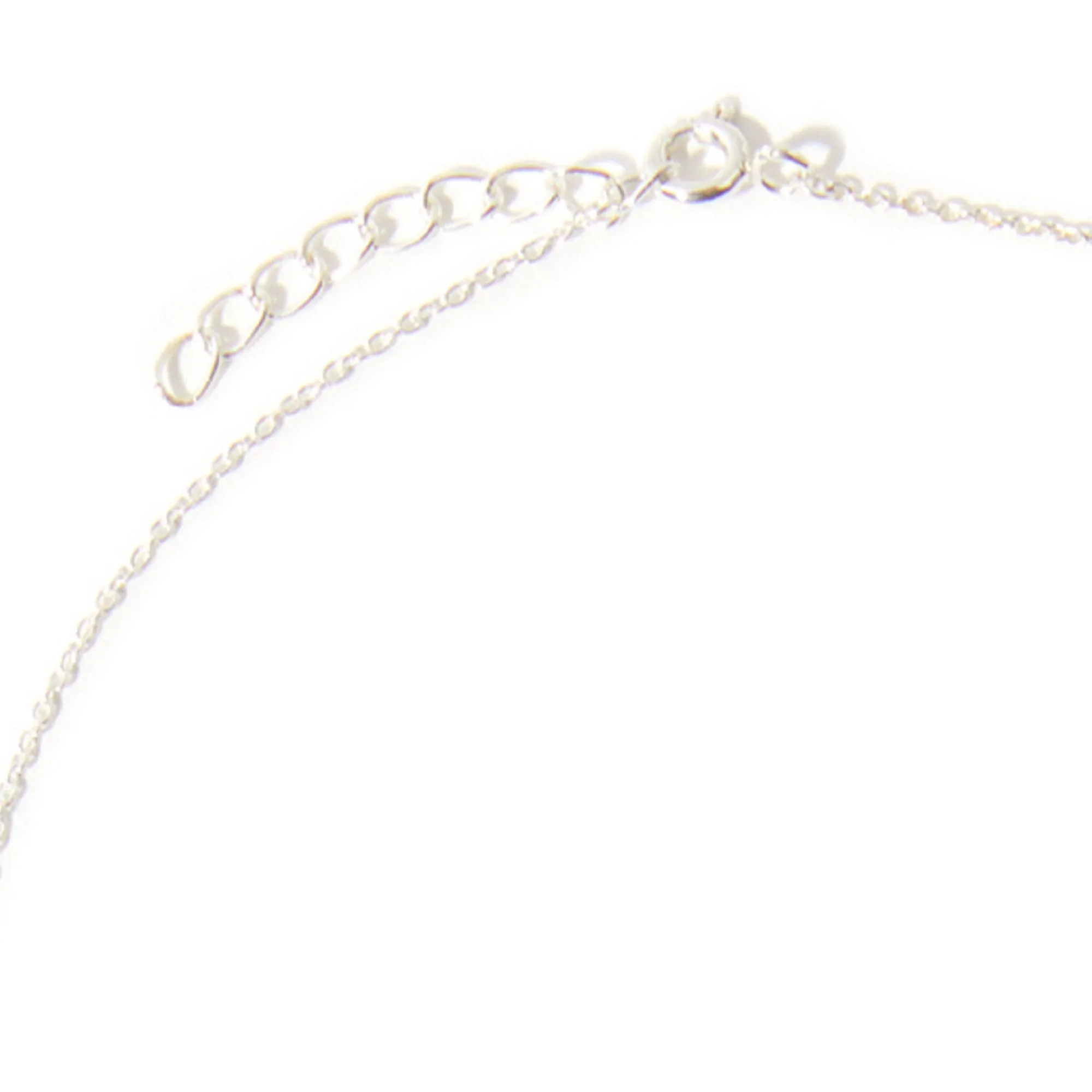 925 Pure Sterling Silver Wishbone Pendant Necklace For Women