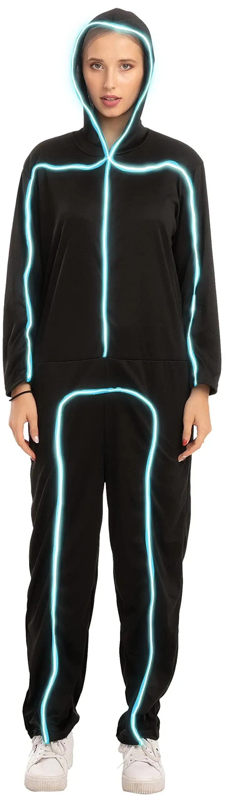 Adult Unisex LED Light Up Costume-BLUE