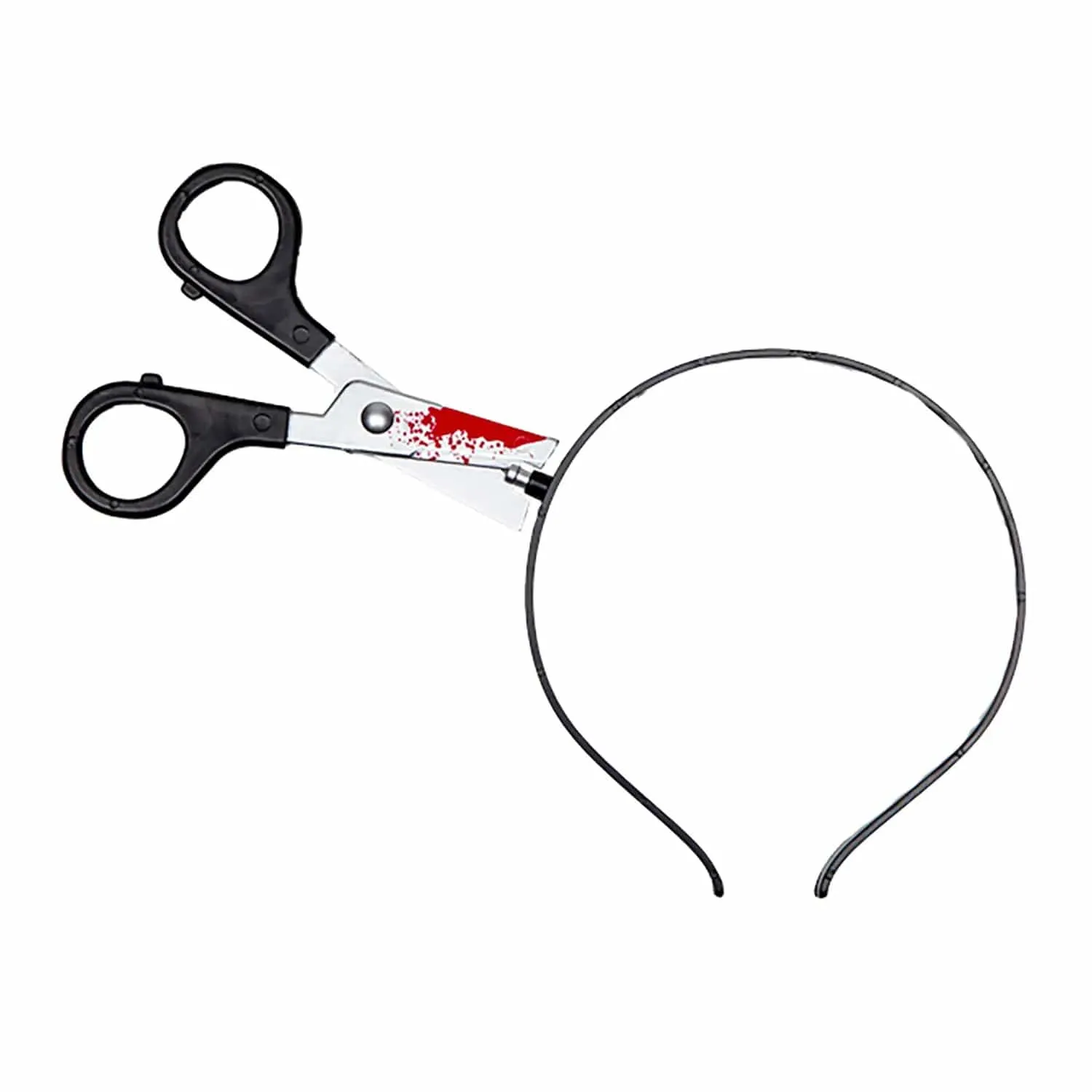 Adults Bloody Scissors in Head Horror Prop Slasher Zombie Headband