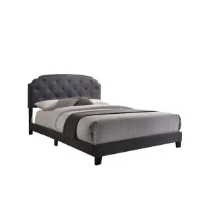 Banks Queen Bed, Gray Fabric