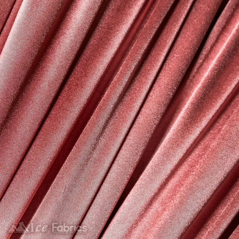 Casino 4 Way Stretch Satin Fabric Shiny Dusty Rose Silky Spandex