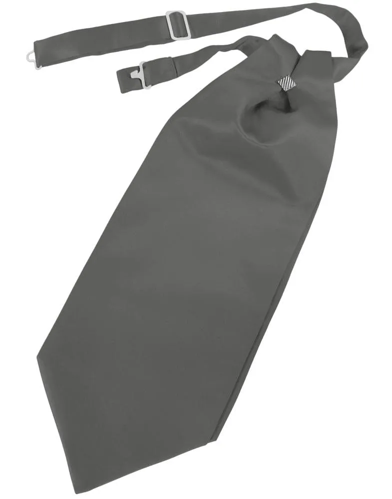 Charcoal Luxury Satin Cravat