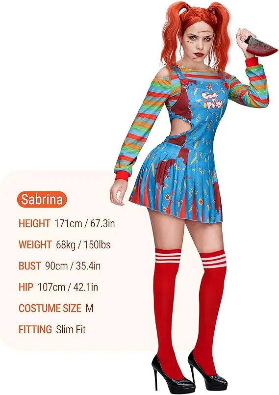 Creepy Doll Costume Women for Halloween Costume Adult
