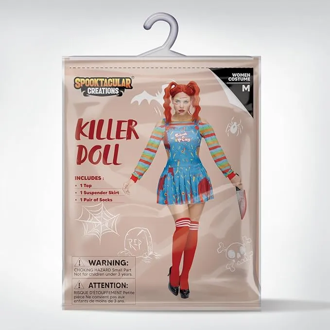 Creepy Doll Costume Women for Halloween Costume Adult