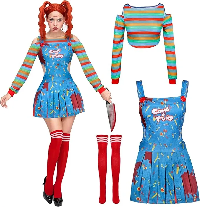 Creepy Doll Costume Women for Halloween Costume Adult
