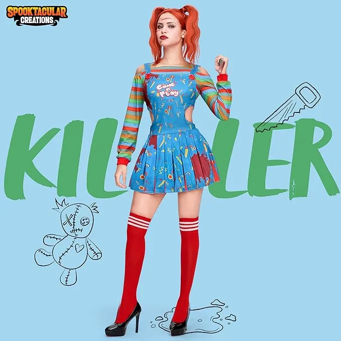 Creepy Doll Costume Women for Halloween Costume Adult