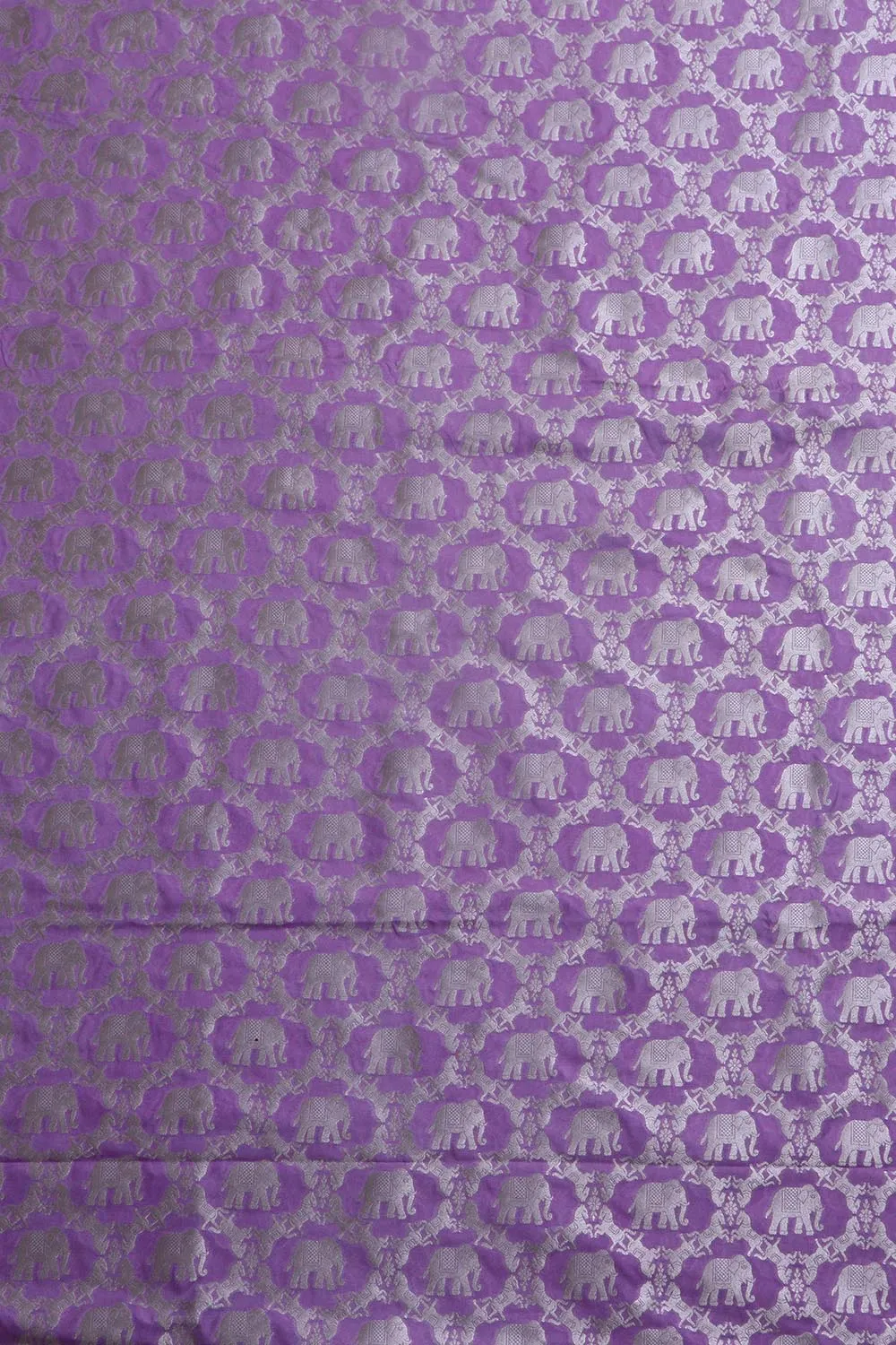 Elegant Purple Banarasi Silk Suit With Purple Banarasi Silk Shikargah Design Dupatta