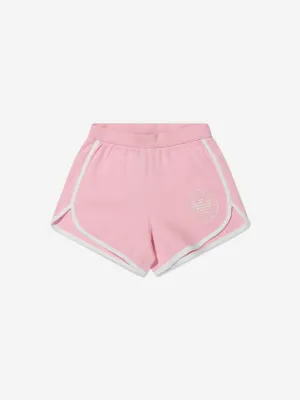 Emporio Armani Girls Cotton Logo Print Shorts