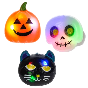 Flashing Halloween Rings –  Assorted Styles – Sold Separately