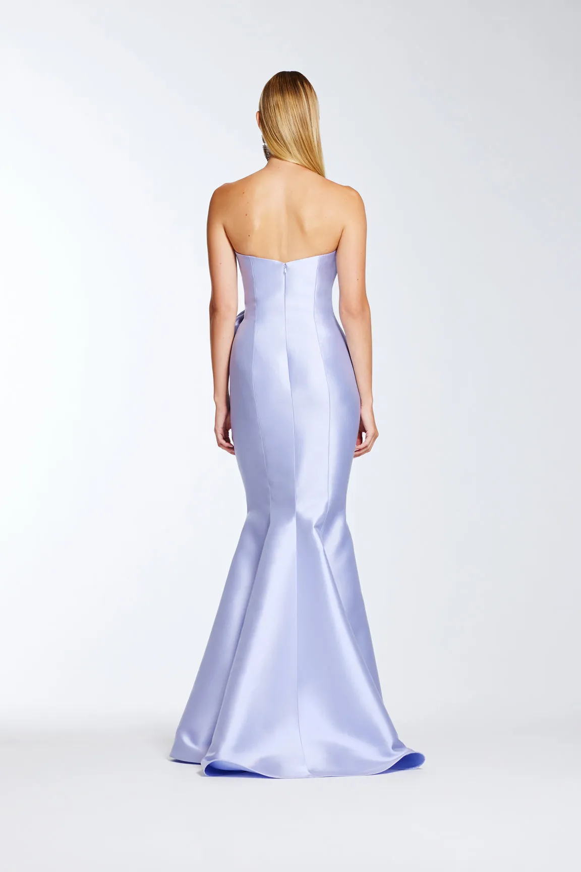 Frascara - 4412 - Strapless Gown with Peplum Bow