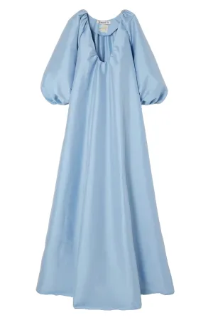 George gathered taffeta gown