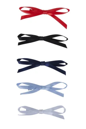 Gerber Satin Clips  - WHITE/LIGHT BLUE/RED/NAVY/BLACK