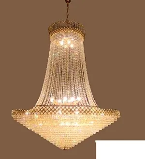 Grand Size Golden Crystal Designer Chandeliers (Fancy and Attractive) Lights for Your Home and Office Decor