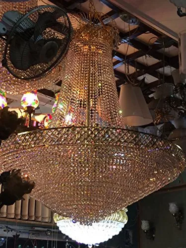 Grand Size Golden Crystal Designer Chandeliers (Fancy and Attractive) Lights for Your Home and Office Decor