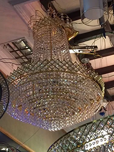 Grand Size Golden Crystal Designer Chandeliers (Fancy and Attractive) Lights for Your Home and Office Decor