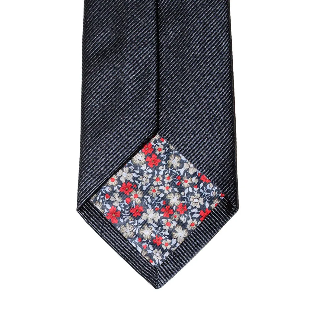 HEMLEY Micro Stripe Silk Tie DARK NAVY