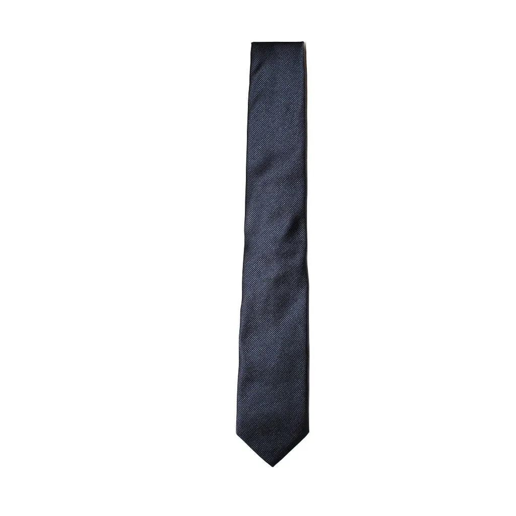 HEMLEY Micro Stripe Silk Tie DARK NAVY