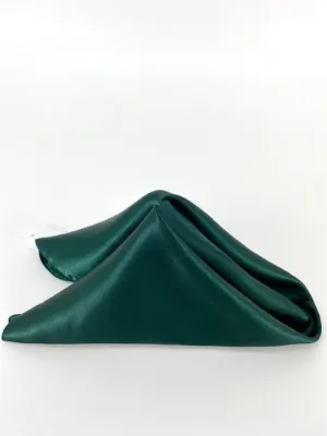 Holly Green Satin Napkins (10 Count)