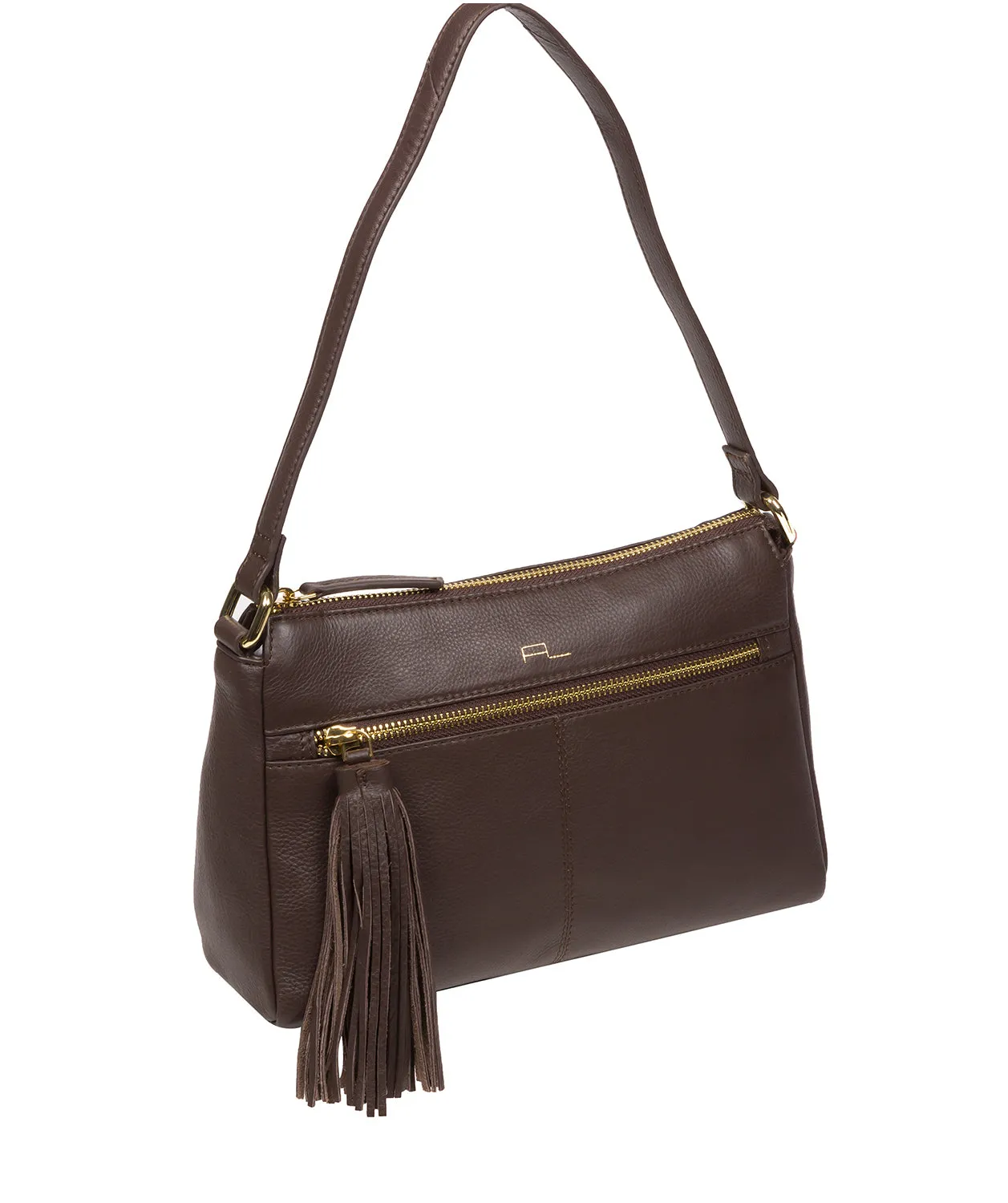 'Isabella' Hot Fudge Nappa Leather Grab Bag