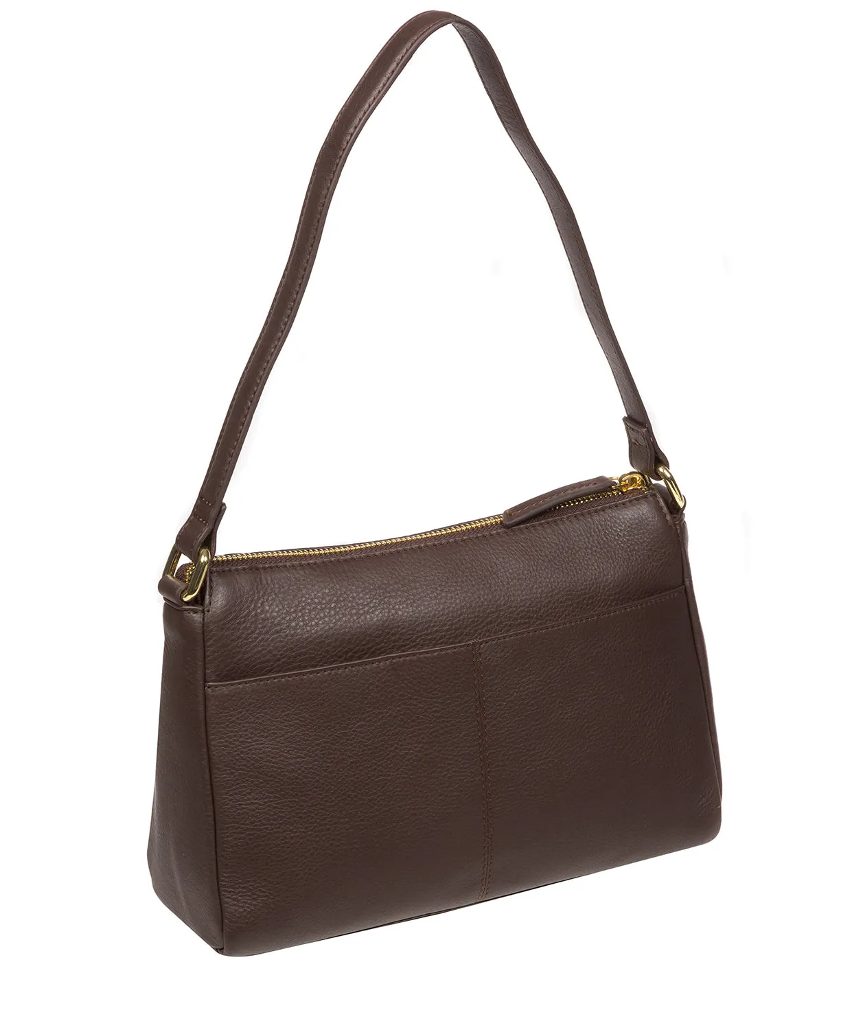 'Isabella' Hot Fudge Nappa Leather Grab Bag