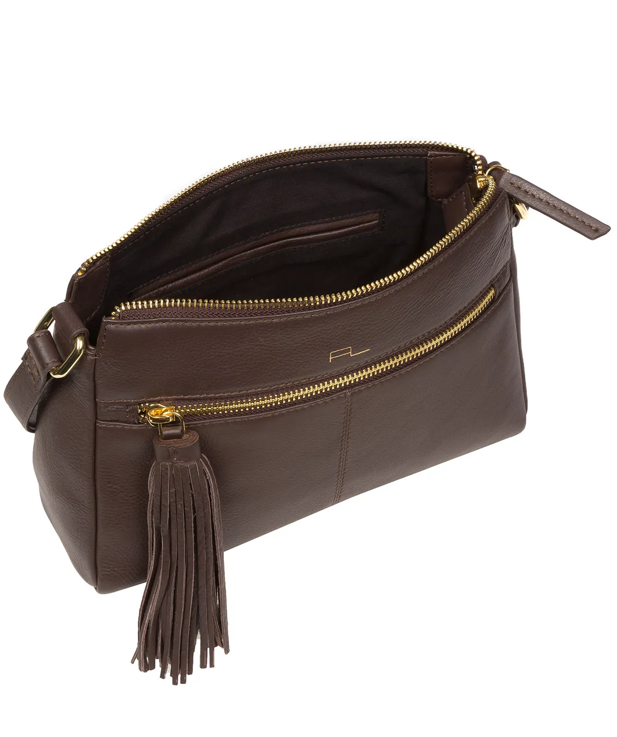 'Isabella' Hot Fudge Nappa Leather Grab Bag