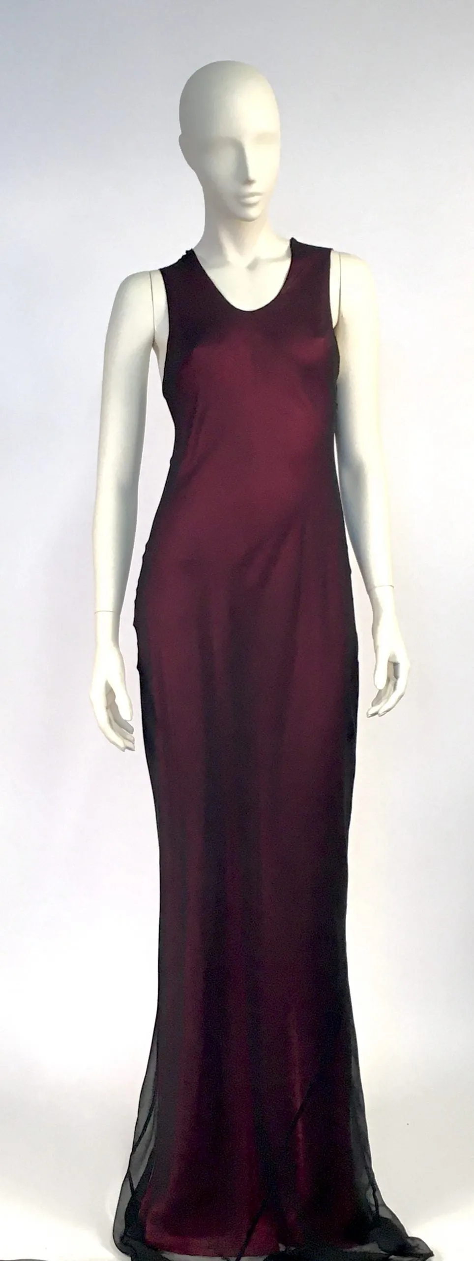 Layered Bias Column Dress