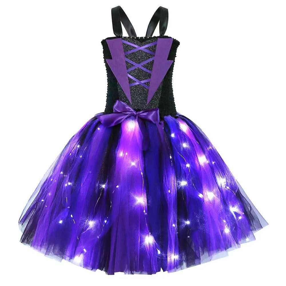 LED Magic Dress Halloween cosplay costumes Girls LED light-up princess dress Carnival birthday party stage performance evening dress