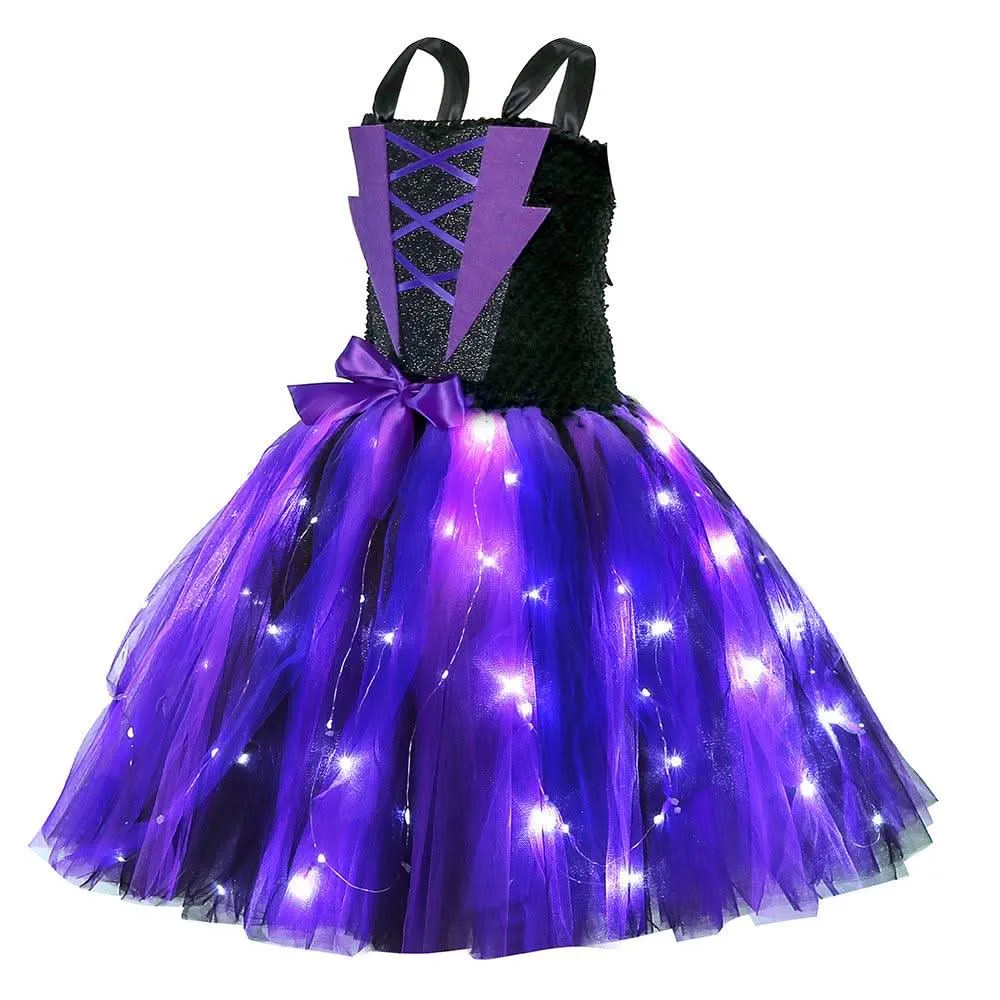 LED Magic Dress Halloween cosplay costumes Girls LED light-up princess dress Carnival birthday party stage performance evening dress
