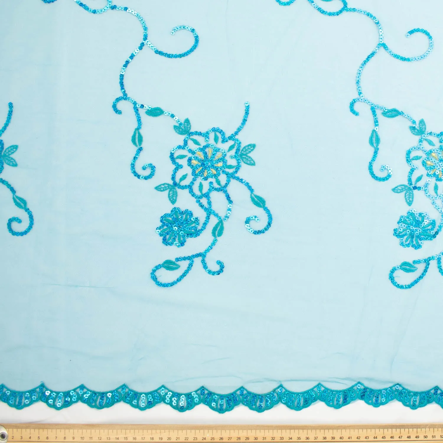 Light Sequin Tulle Lace Design-12