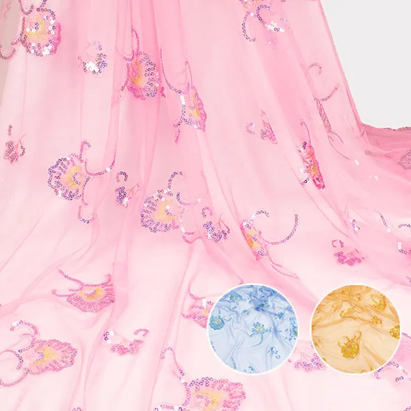 Light Sequin Tulle Lace Design-9