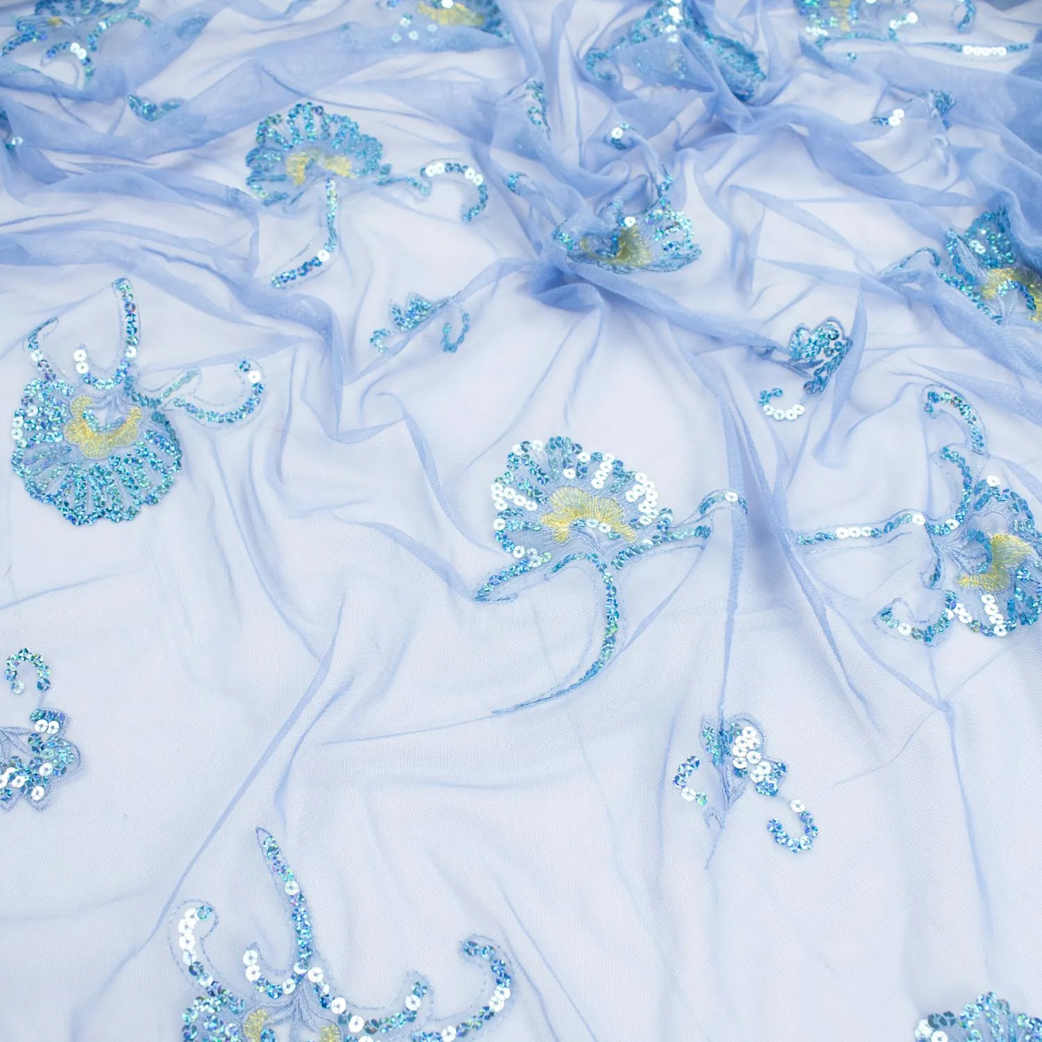 Light Sequin Tulle Lace Design-9