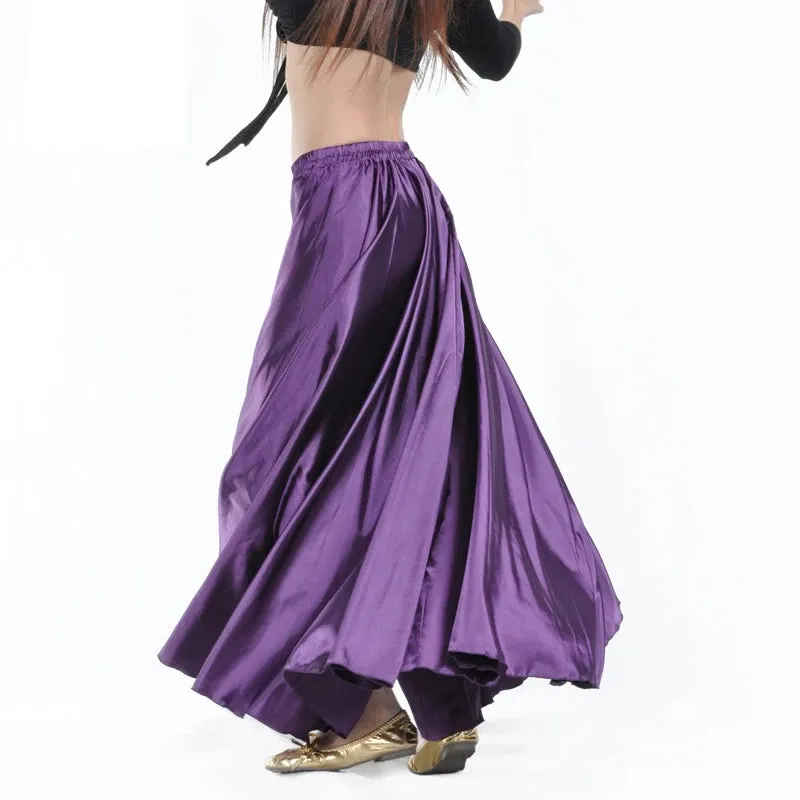 Long Spanish Satin Skirt Dance Costume 14 Colours