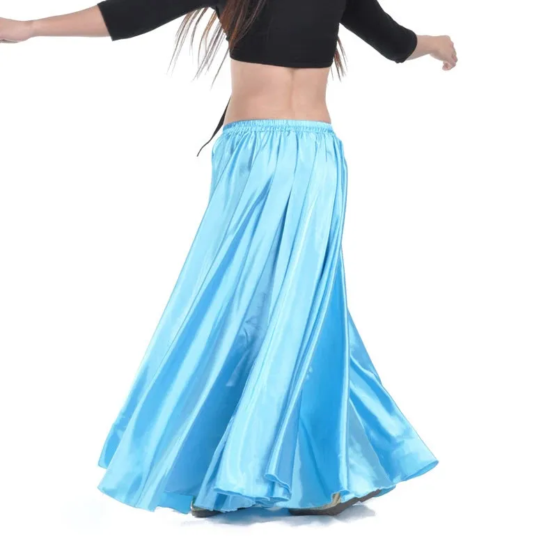Long Spanish Satin Skirt Dance Costume 14 Colours