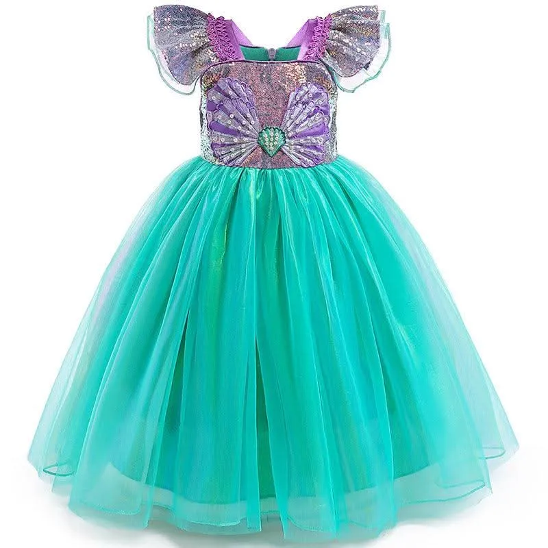 Mermaid Princess Dress Elegant Ocean Princess Dress Carnival Birthday Banquet Stage Performance Costumes