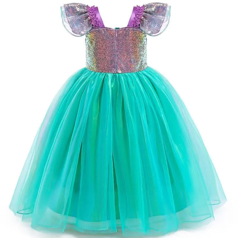 Mermaid Princess Dress Elegant Ocean Princess Dress Carnival Birthday Banquet Stage Performance Costumes