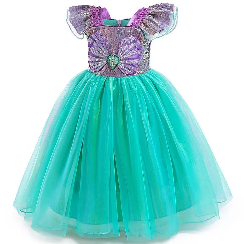 Mermaid Princess Dress Elegant Ocean Princess Dress Carnival Birthday Banquet Stage Performance Costumes
