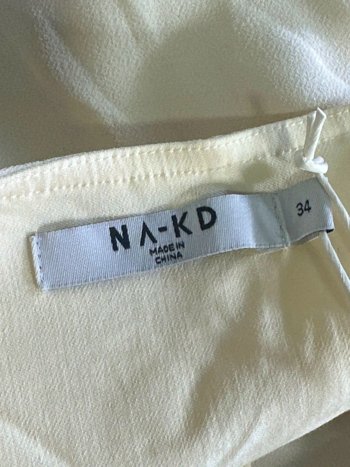 NA-KD Offwhite Bandeau Flowy Top EU 34