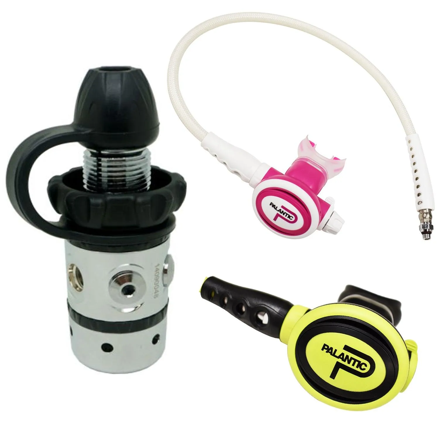Palantic AS101 DIN/SCAS2061"Travel Lite" Adjustable Regulator & Octopus Combo