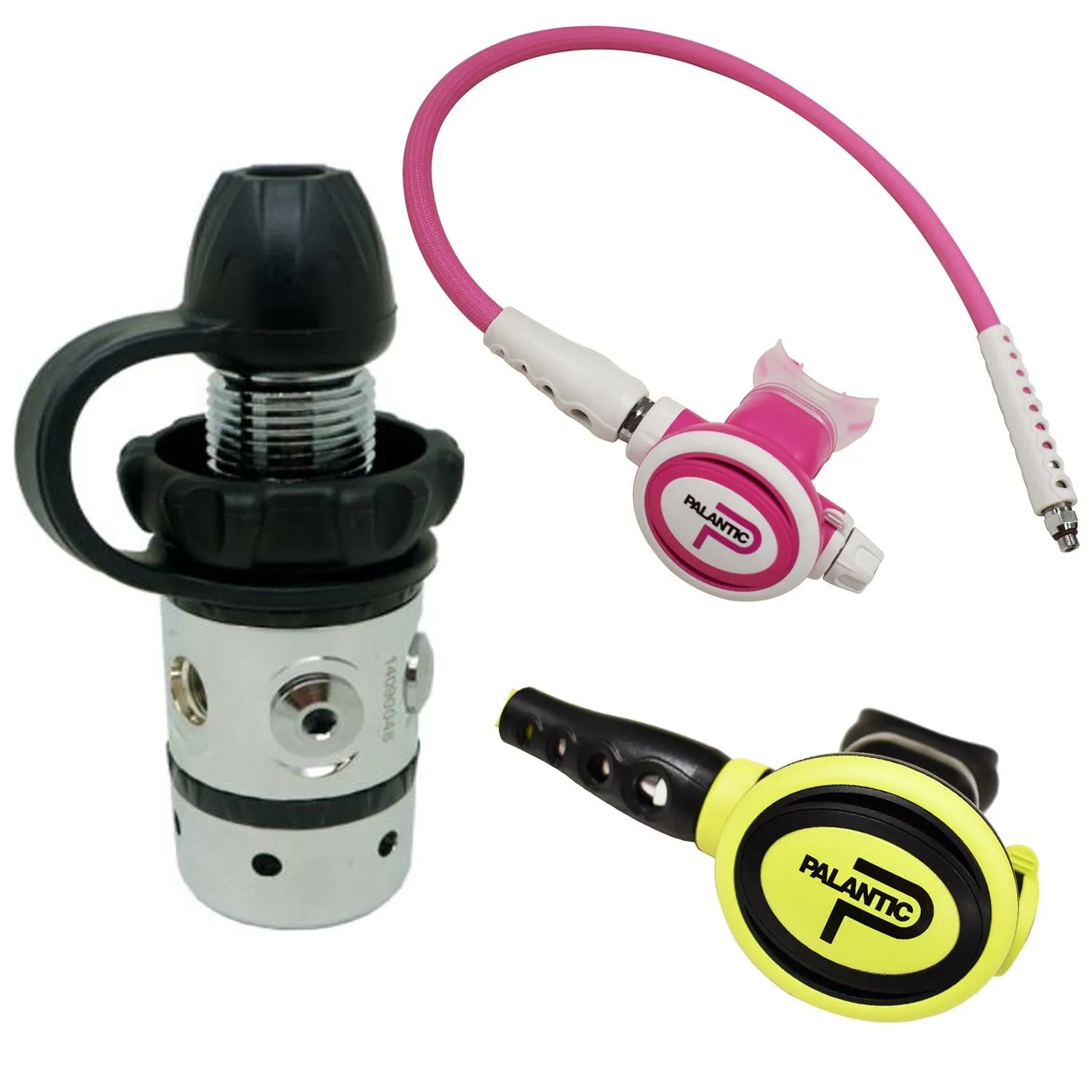 Palantic AS101 DIN/SCAS2061"Travel Lite" Adjustable Regulator & Octopus Combo