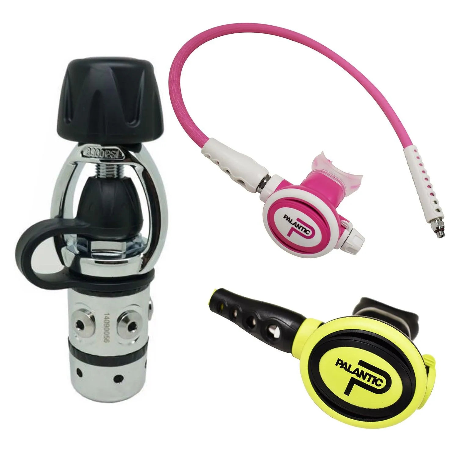 Palantic AS101 YOKE/SCAS2061"Travel Lite" Adjustable Regulator & Octopus Combo