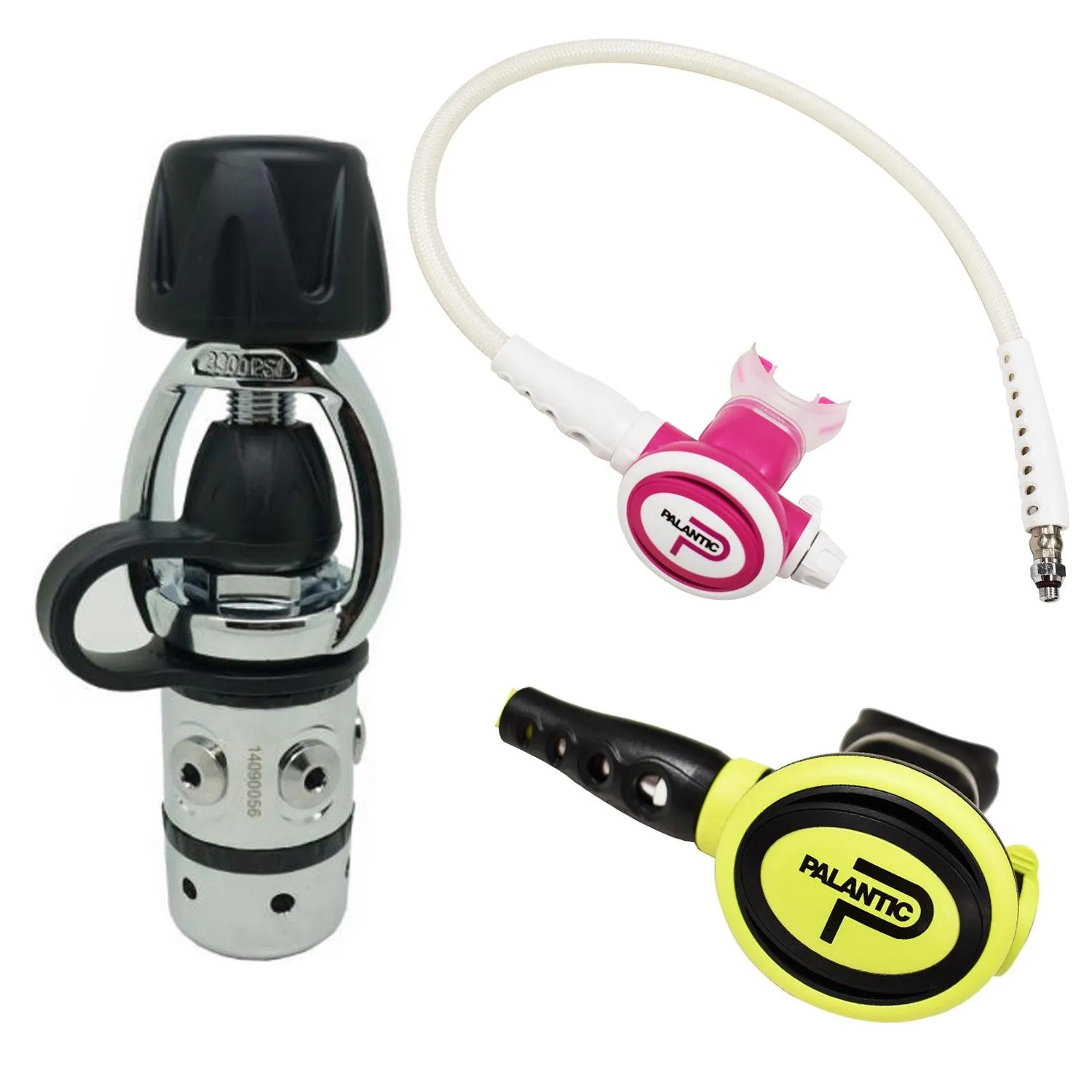 Palantic AS101 YOKE/SCAS2061"Travel Lite" Adjustable Regulator & Octopus Combo