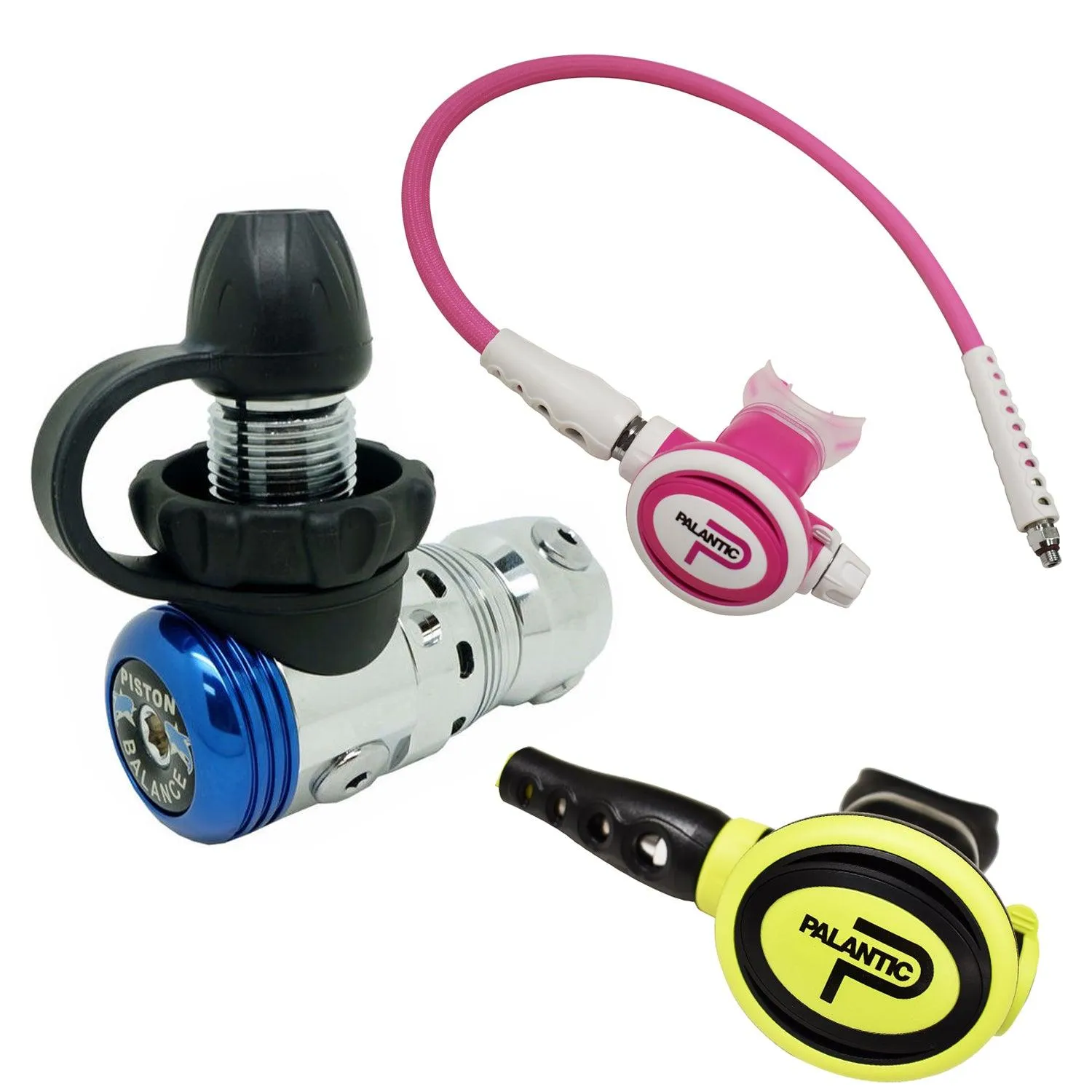 Palantic AS103 DIN/SCAS2061"Travel Lite" Adjustable Regulator & Octopus Combo
