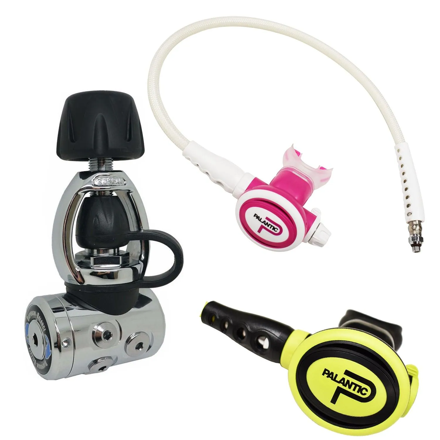 Palantic AS105 YOKE/SCAS2061"Travel Lite" Adjustable Regulator & Octopus Combo