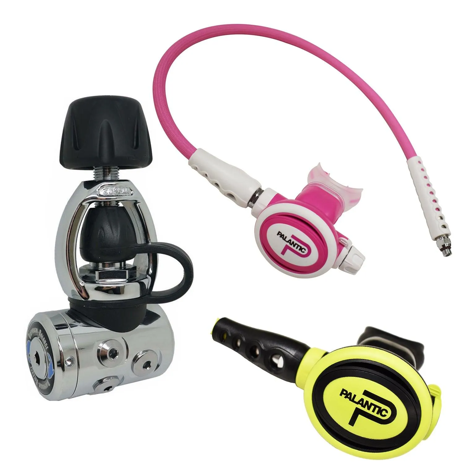 Palantic AS105 YOKE/SCAS2061"Travel Lite" Adjustable Regulator & Octopus Combo