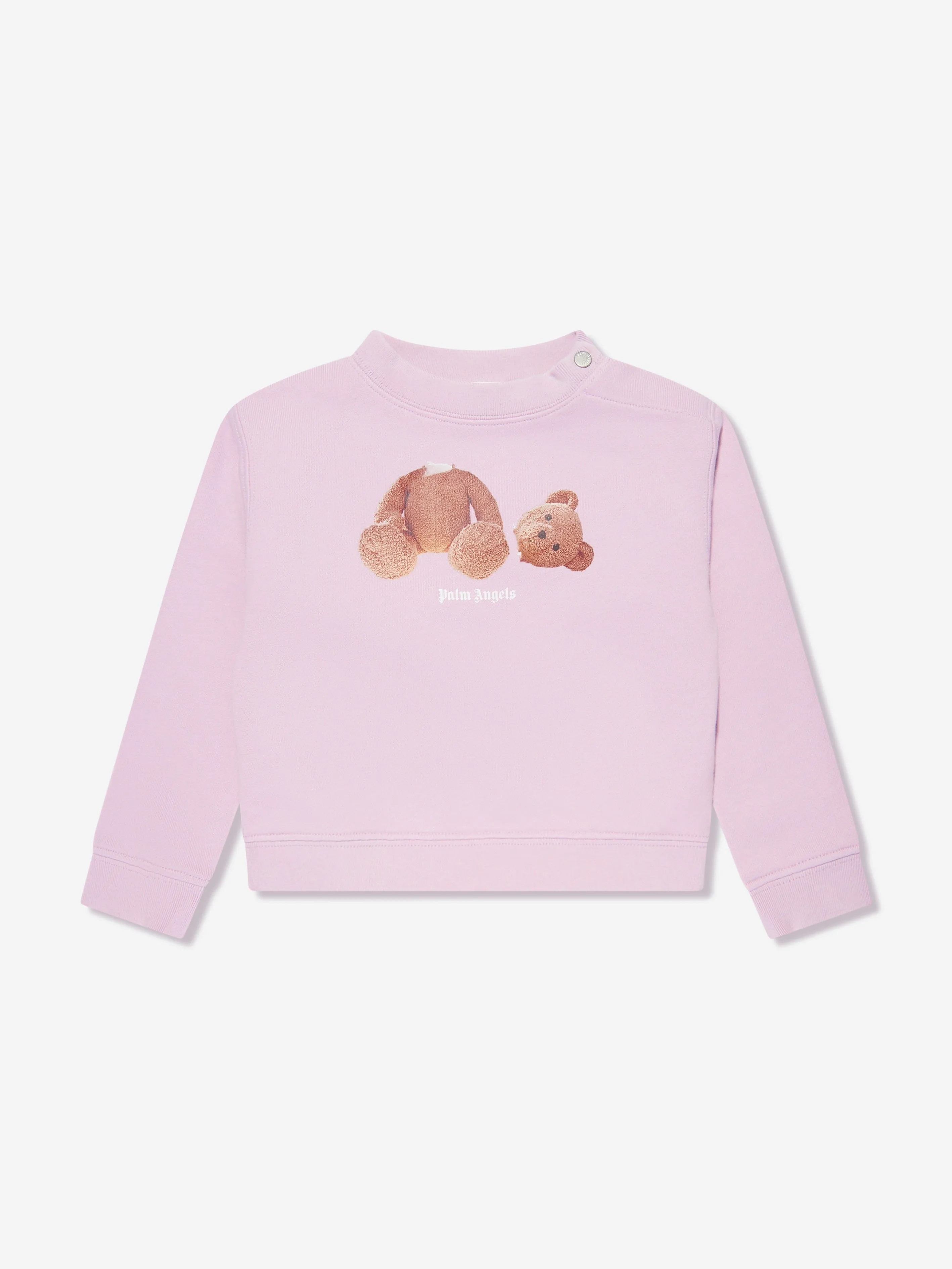 Palm Angels Baby Girls Bear Sweatshirt in Purple