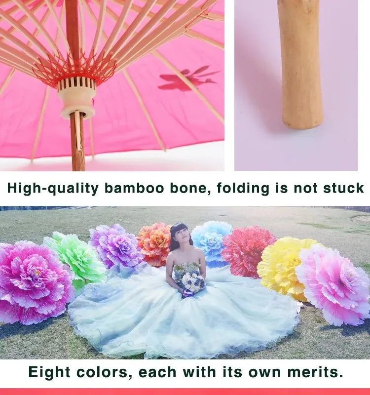 Peony Umbrellas Stage Performance Props