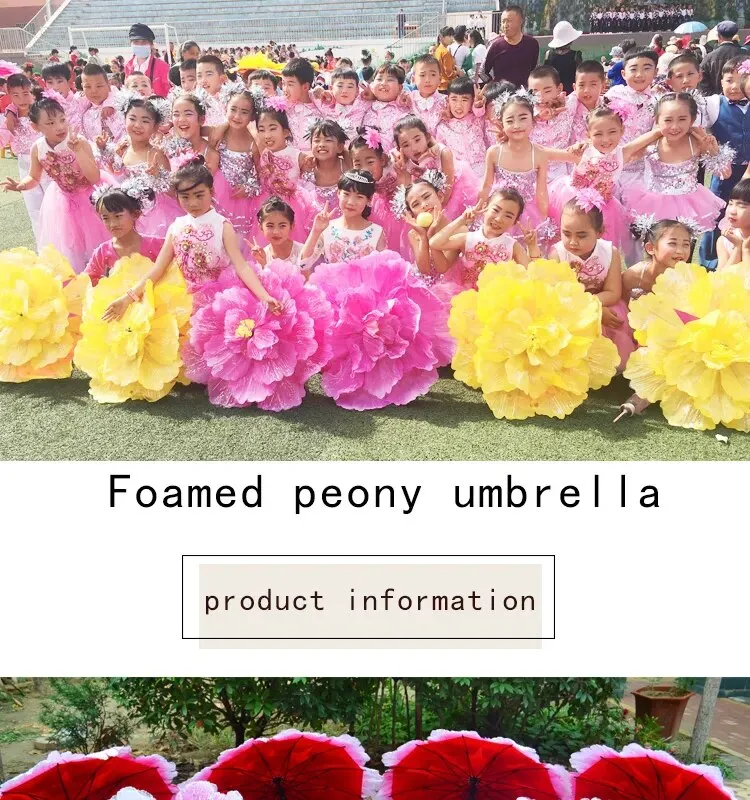 Peony Umbrellas Stage Performance Props