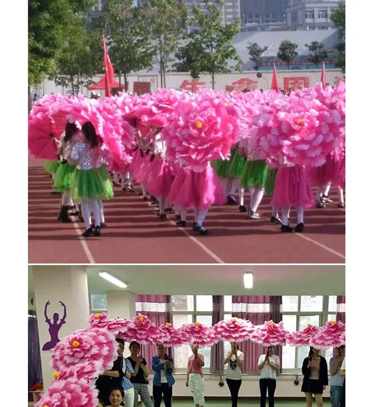 Peony Umbrellas Stage Performance Props