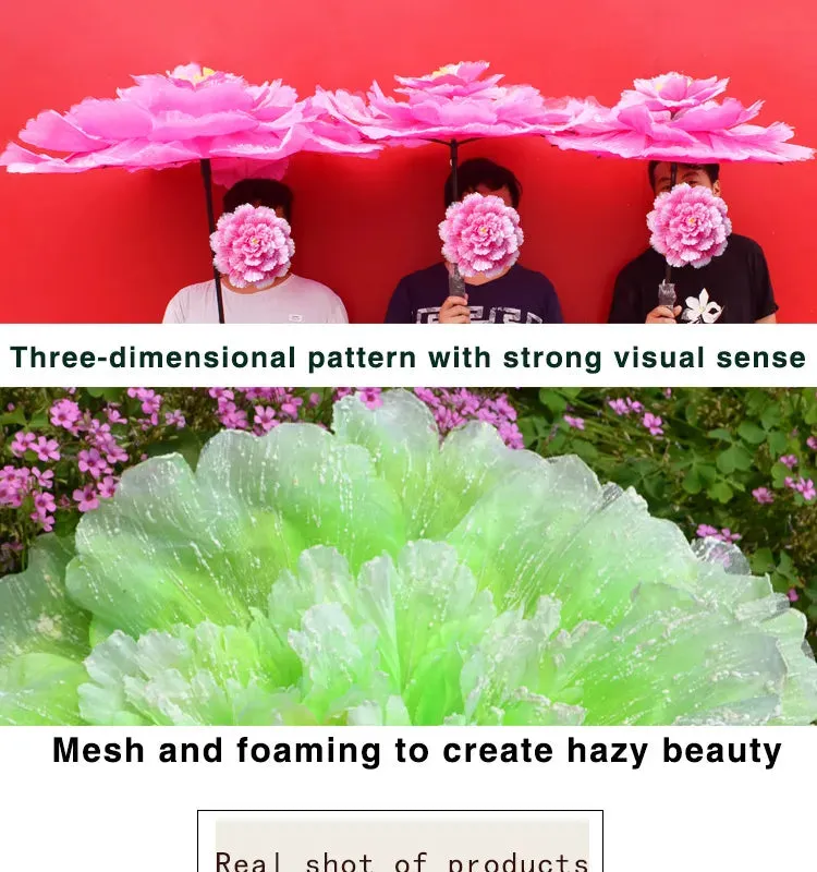 Peony Umbrellas Stage Performance Props